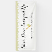 Pistachio Ice Cream Social Welcome Vinyl Banner (Verticaal)