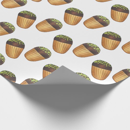 Pistachio Madeleines, Franse banketbakken Cadeaupapier (Hoek)