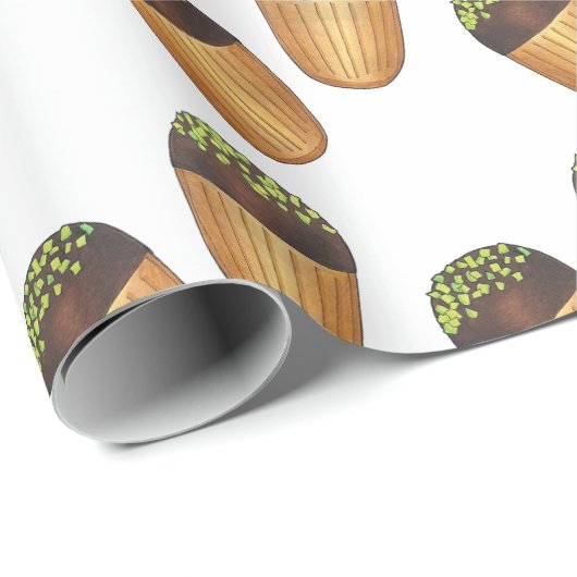 Pistachio Madeleines, Franse banketbakken Cadeaupapier (Rol Hoek)