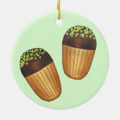 Pistachio Madeleines, Franse banketbakken Keramisch Ornament (Achterkant)