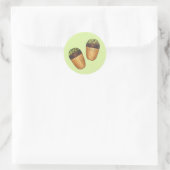 Pistachio Madeleines, Franse banketbakken Ronde Sticker (Tas)