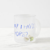 Pistachio moet weg! matglas koffiemok (Voorkant rechts)