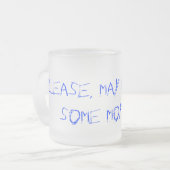 Pistachio moet weg! matglas koffiemok (Voorkant links)