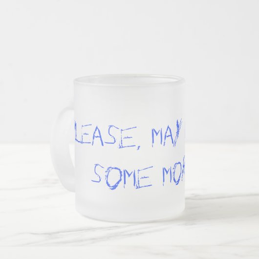 Pistachio moet weg! matglas koffiemok (Voorkant links)