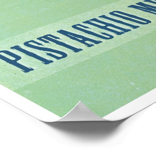 Pistachio Mustachio Poster (Hoek)