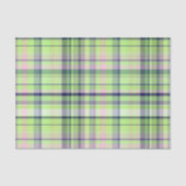 Pistachio Pink Navy Wht Preppy Madras Tissuepapier (Voorkant)