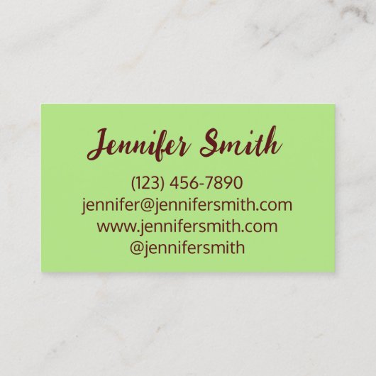 Pistachio Shortbrood Biscuit Cookie Baking Pastry Visitekaartje (Achterkant)