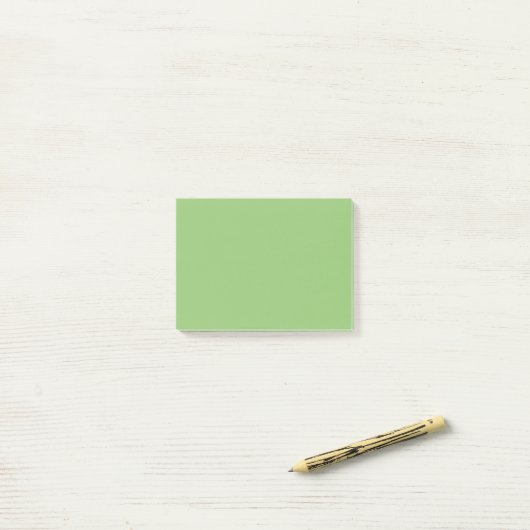 Pistachio Solid Color Post-it® Notes (Op bureau)
