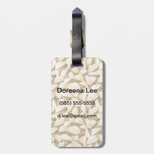 Pistachios Bagagelabel (Achterkant verticaal)