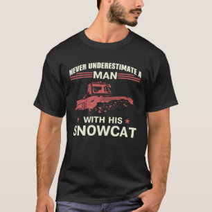 Pistenraupe voertuig werk sneeuw rups winter t-shirt