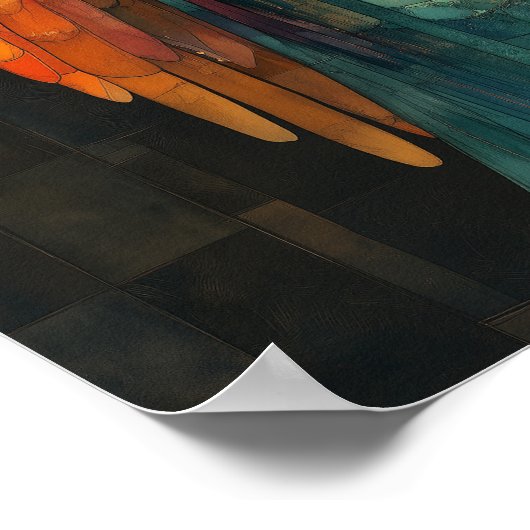 Pistis Sophia Gnostische Godin Mozaïek Schilderkun Poster (Hoek)