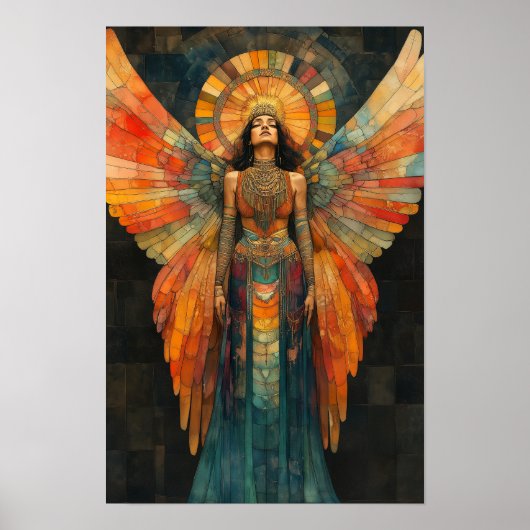 Pistis Sophia Gnostische Godin Mozaïek Schilderkun Poster (Voorkant)