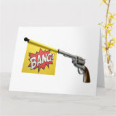 Pistol Bang Flag Kaart (Gele Bloem)