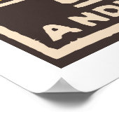 PISTOL BRAND (Indische  matchbox cover) Poster (Hoek)