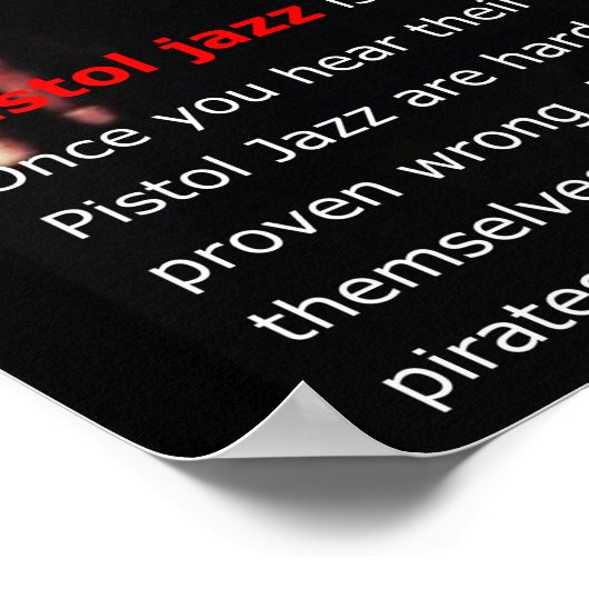 PISTOL JAZZ ポスター(大) POSTER (Hoek)