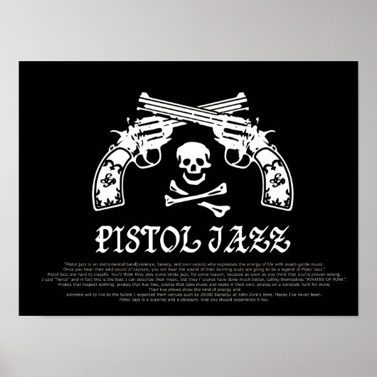 PISTOL JAZZ LOGO ポスター POSTER (Voorkant)