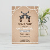 Pistol of het geslacht pearl onthullen uitnodiging (Staand voorkant)