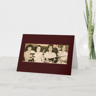 Pistol Packing Mama's Wenskaart Kaart