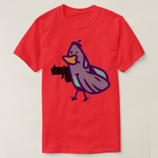 Pistol Pigeon T-shirt (Design voorkant)