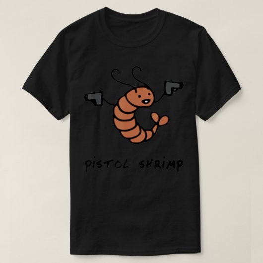 Pistol Shrimp Funny Zee Worm Zee Animals T-shirt (Design voorkant)