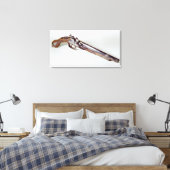 Pistol van Abd el-Kader Canvas Afdruk (Insitu (Slaapkamer))