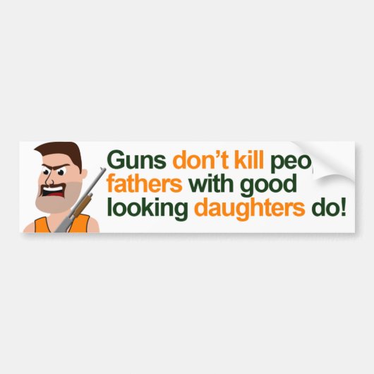 Pistolen4vaders Bumpersticker (Voorkant)