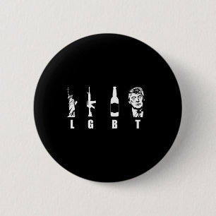 Pistolen Bier Trump 2020 - Trump Pence Maga Ronde Button 5,7 Cm