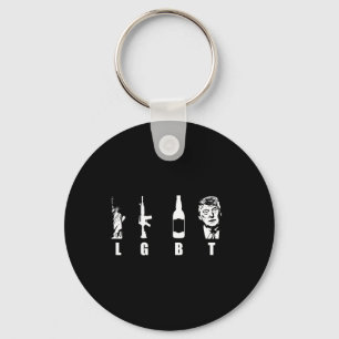 Pistolen Bier Trump 2020 - Trump Pence Maga Sleutelhanger