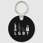 Pistolen Bijbel Trump Sleutelhanger (Voorkant)