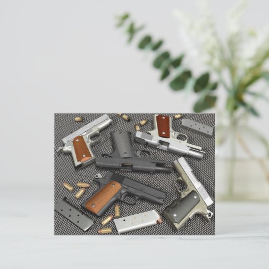 PISTOLEN! BRIEFKAART (Staand voorkant)