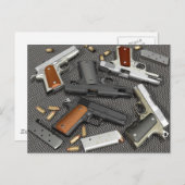 PISTOLEN! BRIEFKAART (Voorkant / Achterkant)