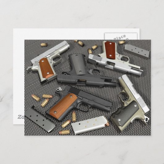 PISTOLEN! BRIEFKAART (Voorkant / Achterkant)