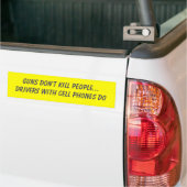 Pistolen Bumpersticker mensen niet doden (Op Truck)