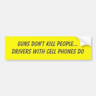 Pistolen Bumpersticker mensen niet doden