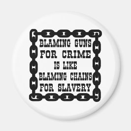 Pistolen de schuld geven van criminaliteit is als magneet