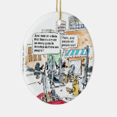 Pistolen doden geen grappige cadeautjes, T - shirt Keramisch Ornament (Rechts)