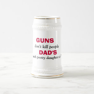 PISTOLEN doden geen mensen, DAD'S, met da... Bierpul