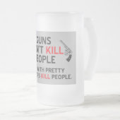 pistolen doden geen mensen met dochters k matglas bierpul (Voorkant rechts)