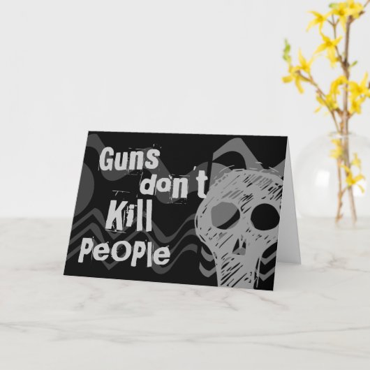 Pistolen doden geen mensen, NINJAS Kill Mensen Kaart (Gele Bloem)