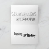 Pistolen doden geen mensen, SERIAL KILLERS doden m Kaart (Binnen)