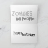 Pistolen doden geen mensen, ZOMBIES doden mensen Kaart (Binnen)