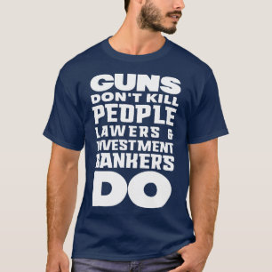 Pistolen doden mensen niet wit t-shirt