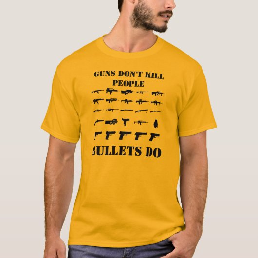 PISTOLEN DODEN NIET T-SHIRT (Voorkant)