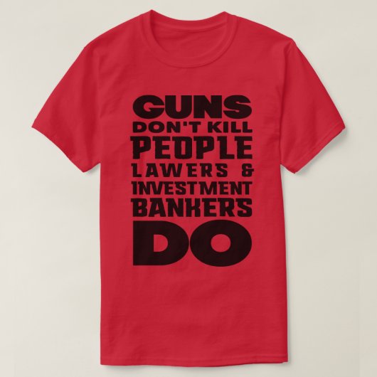 Pistolen dont kill mensen Zwart T-shirt (Design voorkant)
