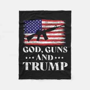 Pistolen en het Trump-Shirt Fleece Deken