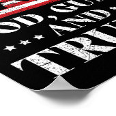 Pistolen en het Trump-Shirt Poster (Hoek)