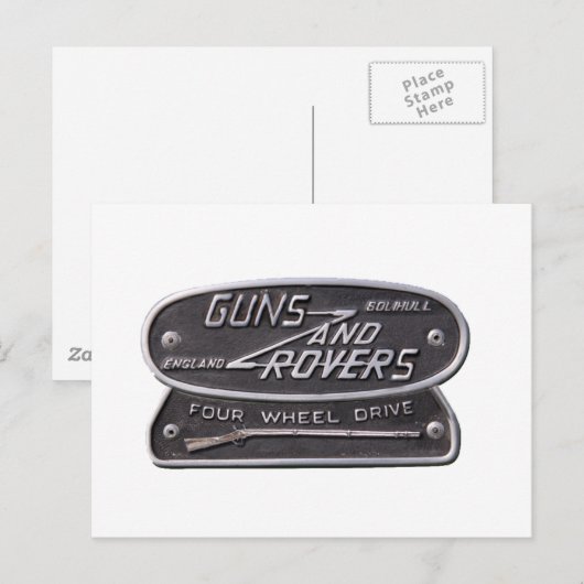 Pistolen en omloops Logo3.png Briefkaart (Voorkant / Achterkant)