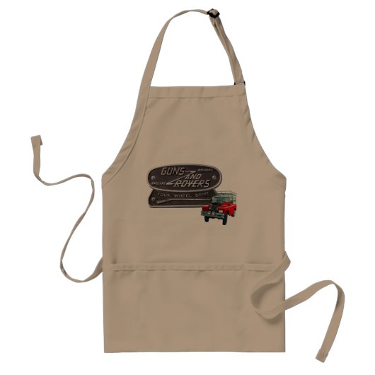 Pistolen en Rovers Grilling Apron Standaard Schort (Voorkant)