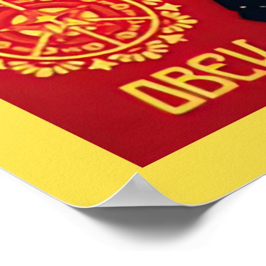 Pistolen en Rozen, 2007 Shepard Fairey Poster (Hoek)