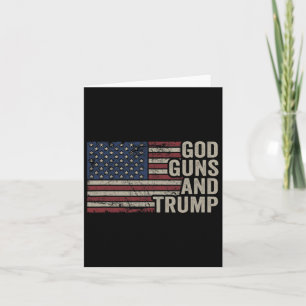 Pistolen en Trump - Pro God Pistool Grappig Republ Kaart